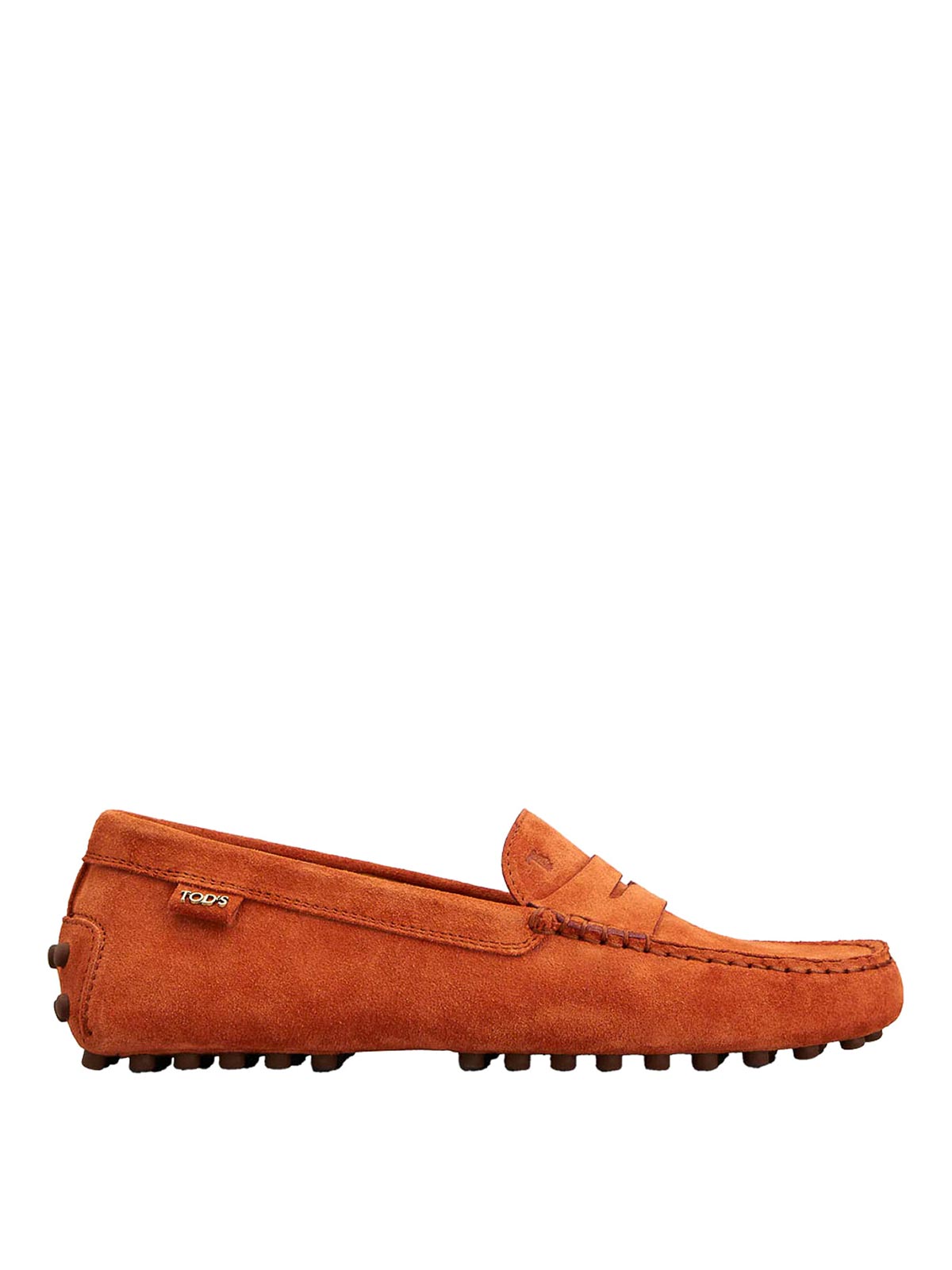 Tod's Suede Gommino Driving Shoes In Brown