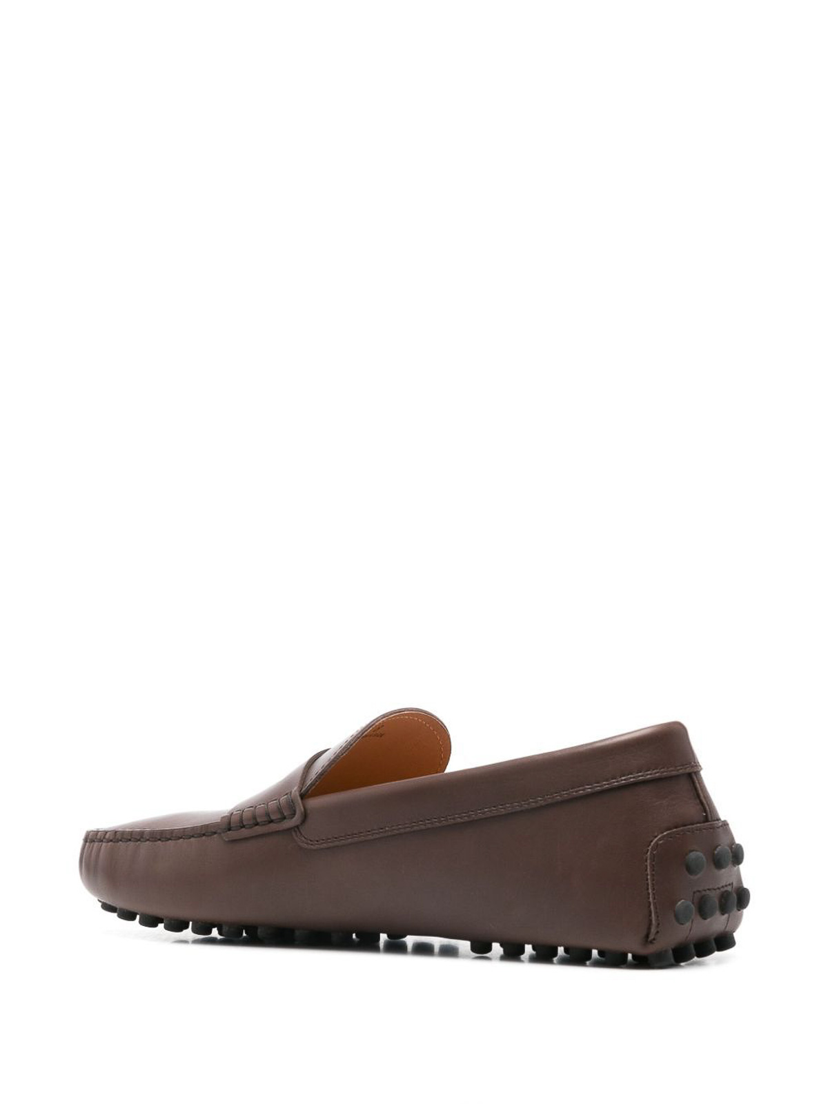 Tod's Smooth Leather Gommino Driving Loafers In Nude