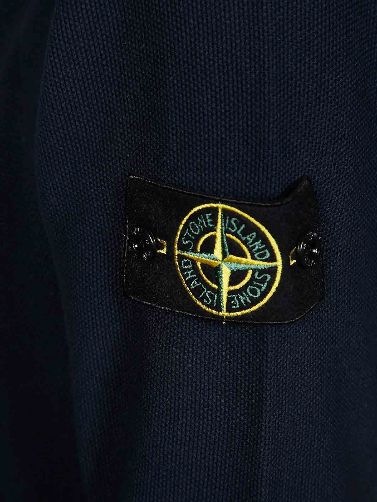 Stone Island Crew-neck Sweater Sweaters And Cardigans Blue In Blue