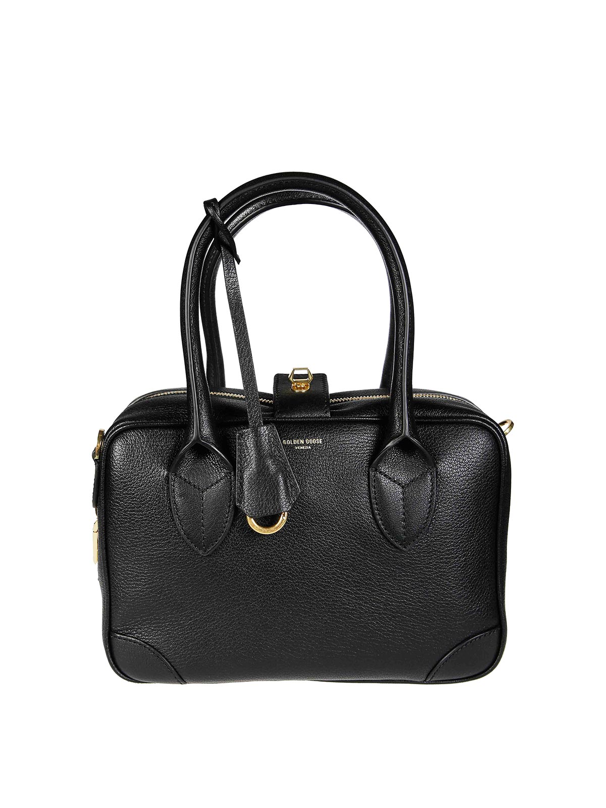 Golden Goose Vita Bag Goat Leather Body In Black