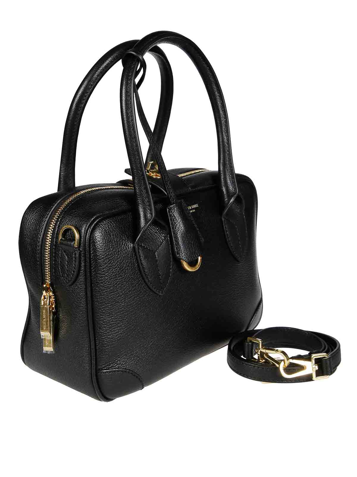 Golden Goose Vita Bag Goat Leather Body In Black