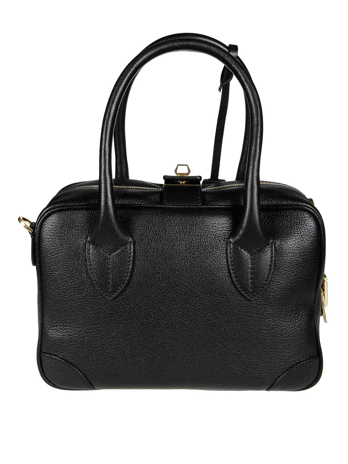 Golden Goose Vita Bag Goat Leather Body In Black