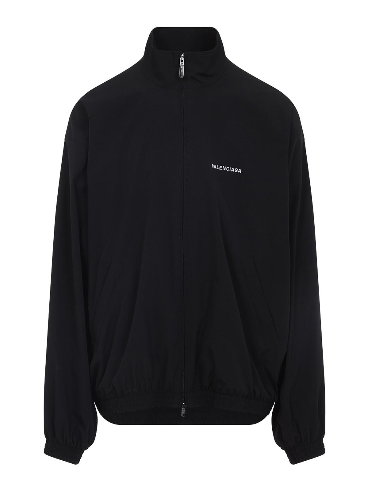 Balenciaga Oversized Windbreaker Jacket In Black