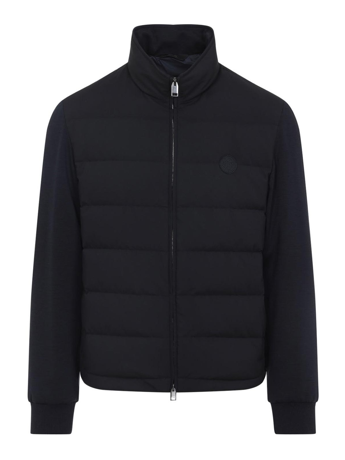 Brioni Tech Fabric Quilted Jacket In Blue