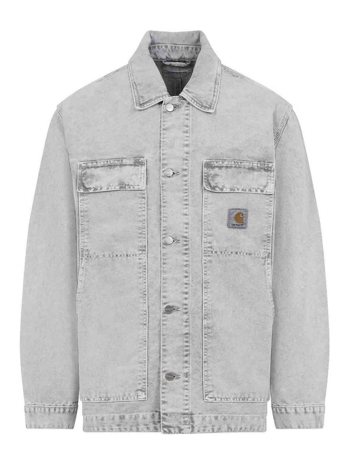 Carhartt Og Arctic Jacket Organic Cotton Dearborn Canvas Jackets Grey In Gray