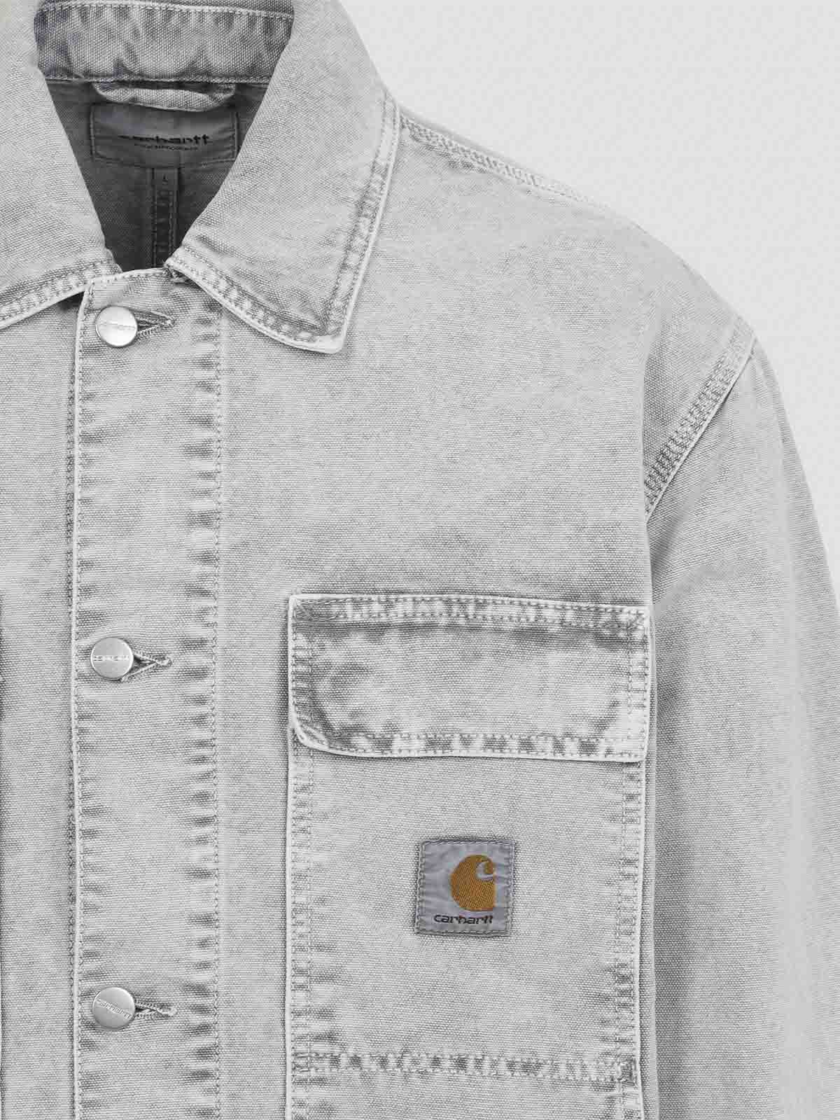 Carhartt Og Arctic Jacket Organic Cotton Dearborn Canvas Jackets Grey In Gray