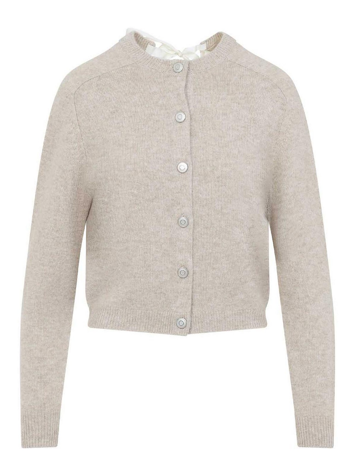 Carven Knit Cardigan - Beige - Women | 6251K2117402OAT