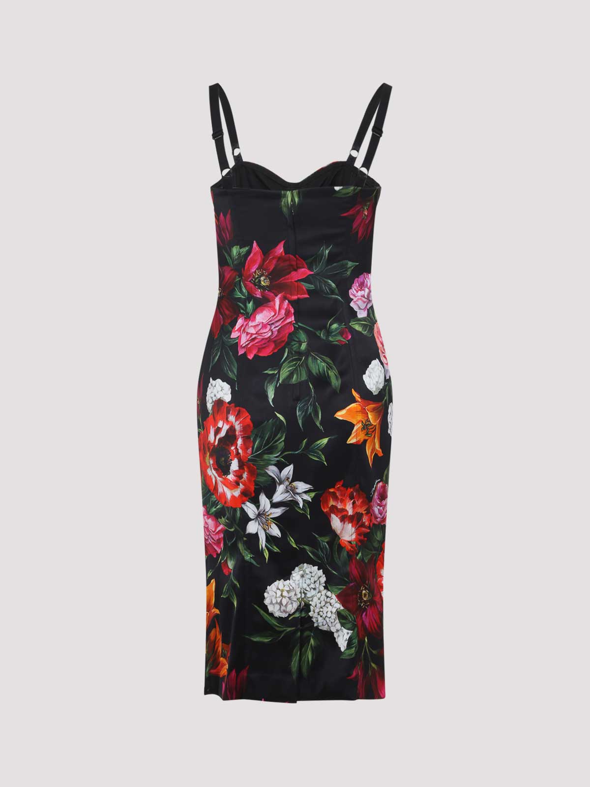 Dolce & Gabbana Women Satin Printed Dress In Multi