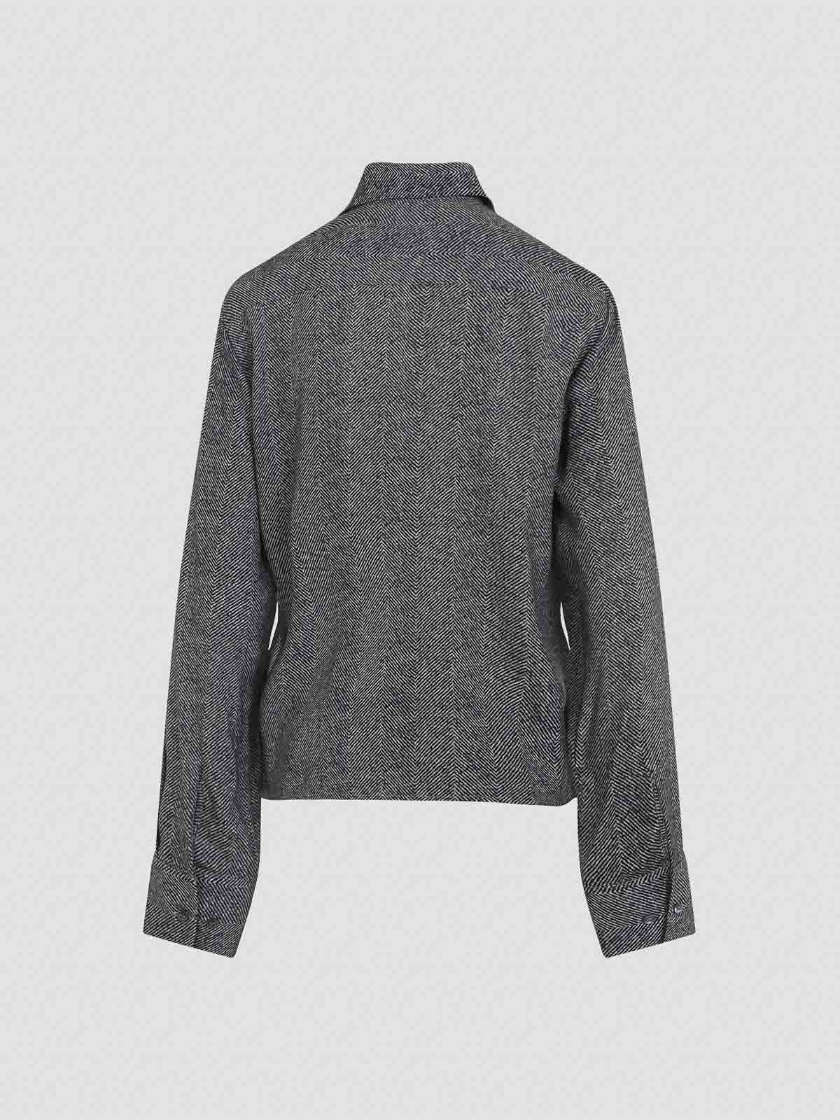 Ermanno Scervino Grey Tailored Shirt With Classic Collar In Gray