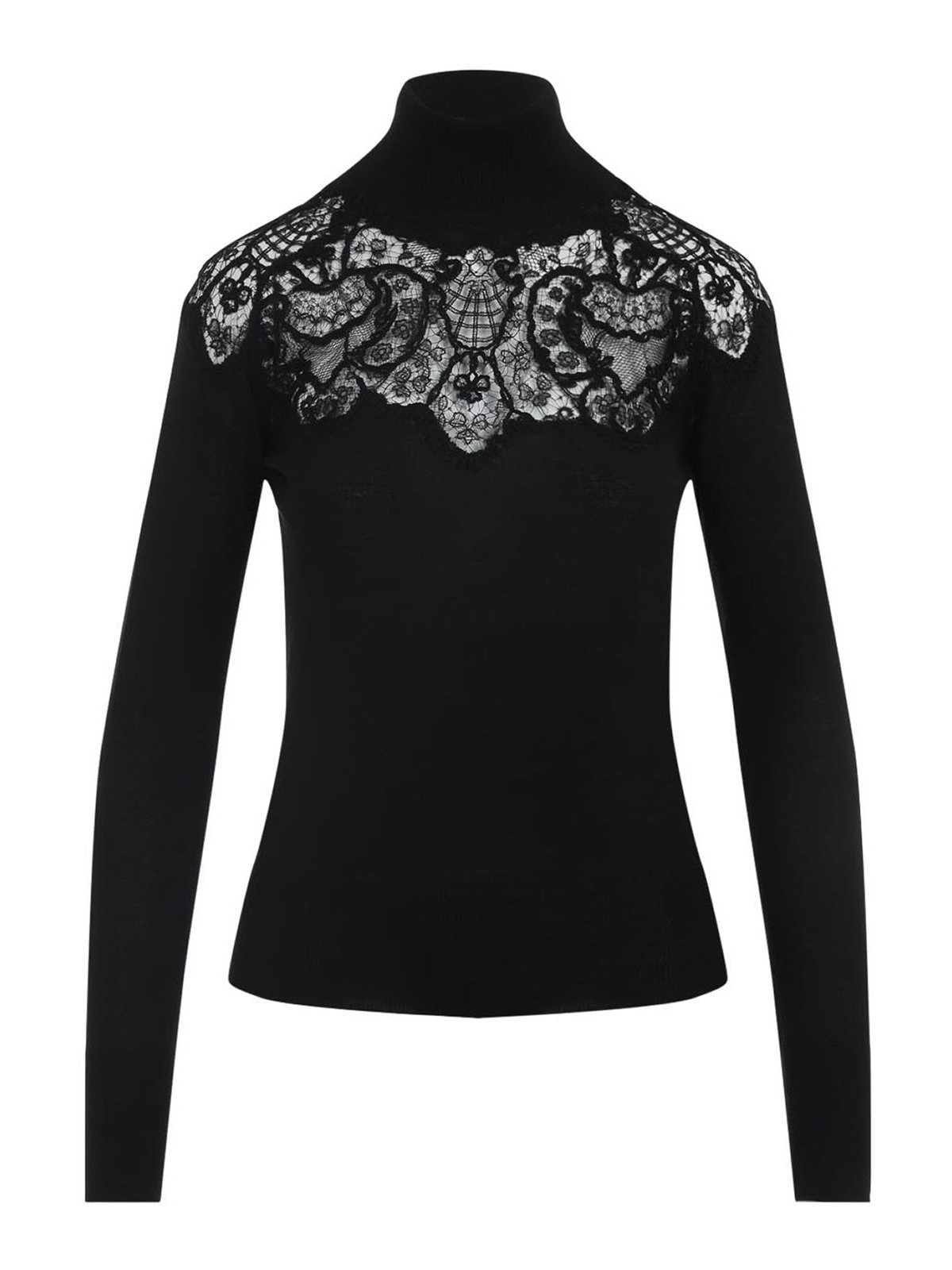 Ermanno Scervino Cashmere Turtle-neck Sweater In Black