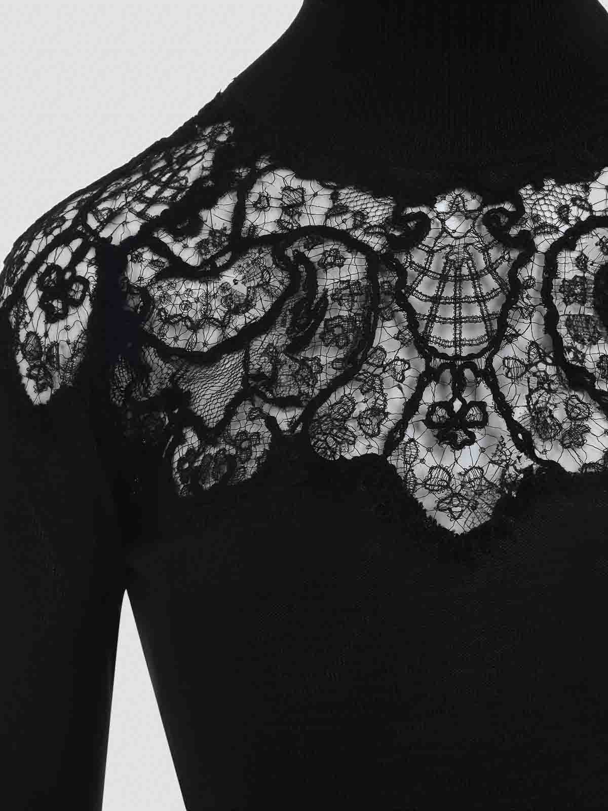Ermanno Scervino Cashmere Turtle-neck Sweater In Black