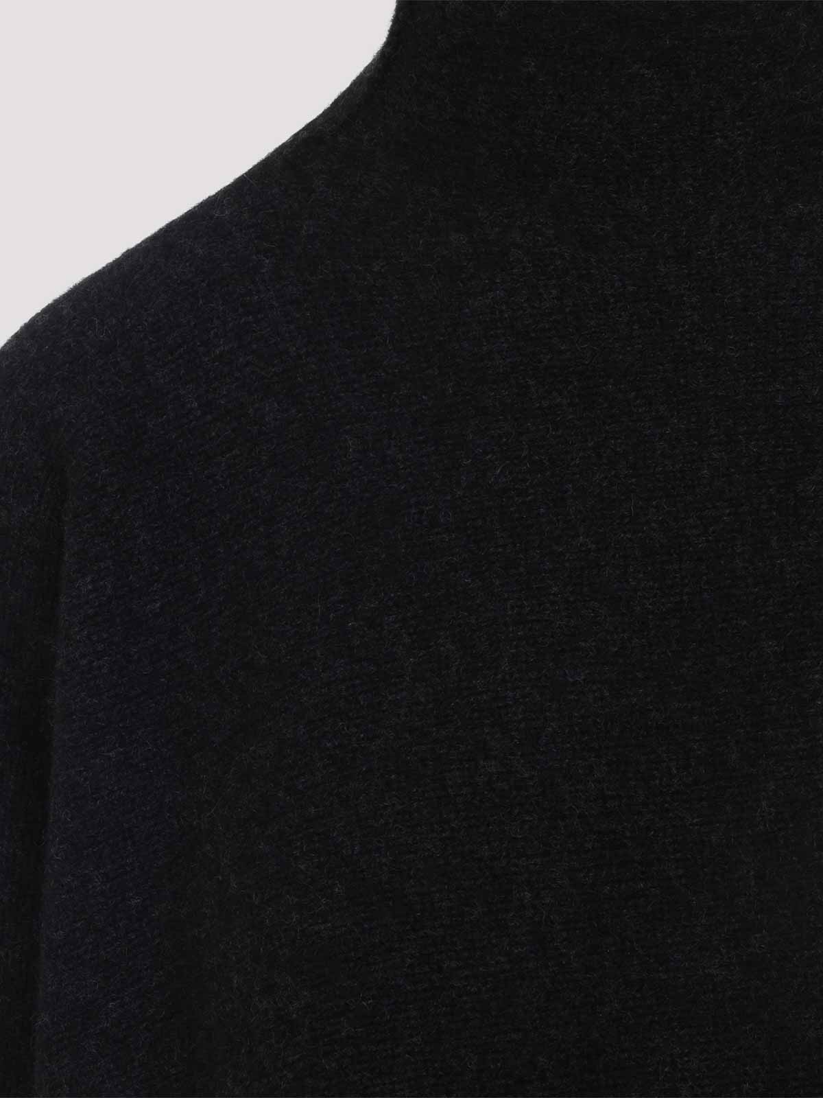 Giorgio Armani Cashmere Flared Hem Sweater In Black