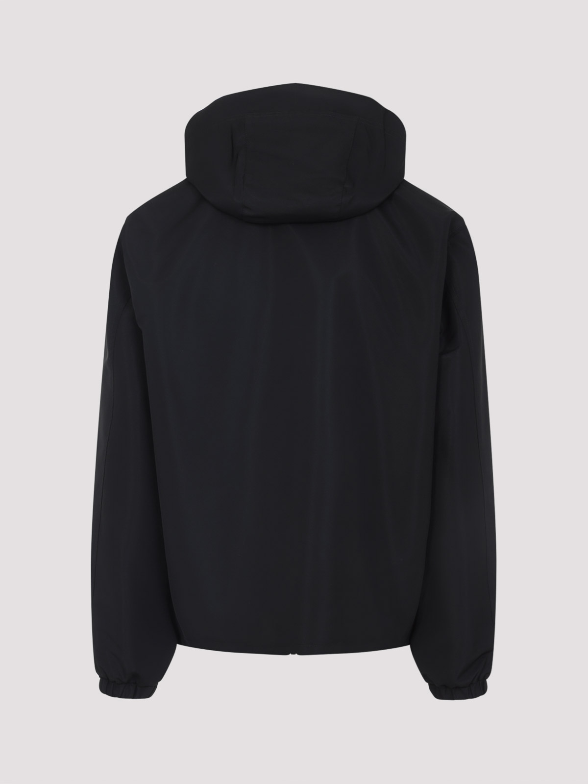 Givenchy Drawstring Hooded Windbreaker Jacket In Black