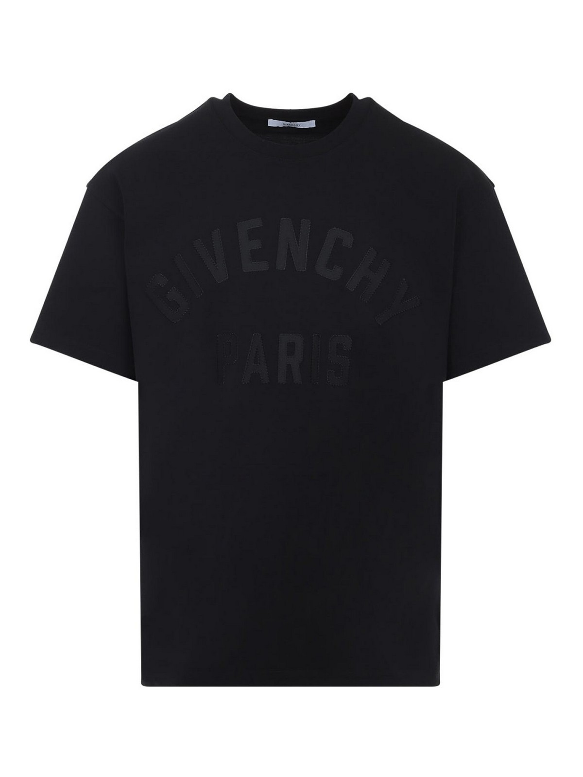 Givenchy Men Cotton T-shirt In Black