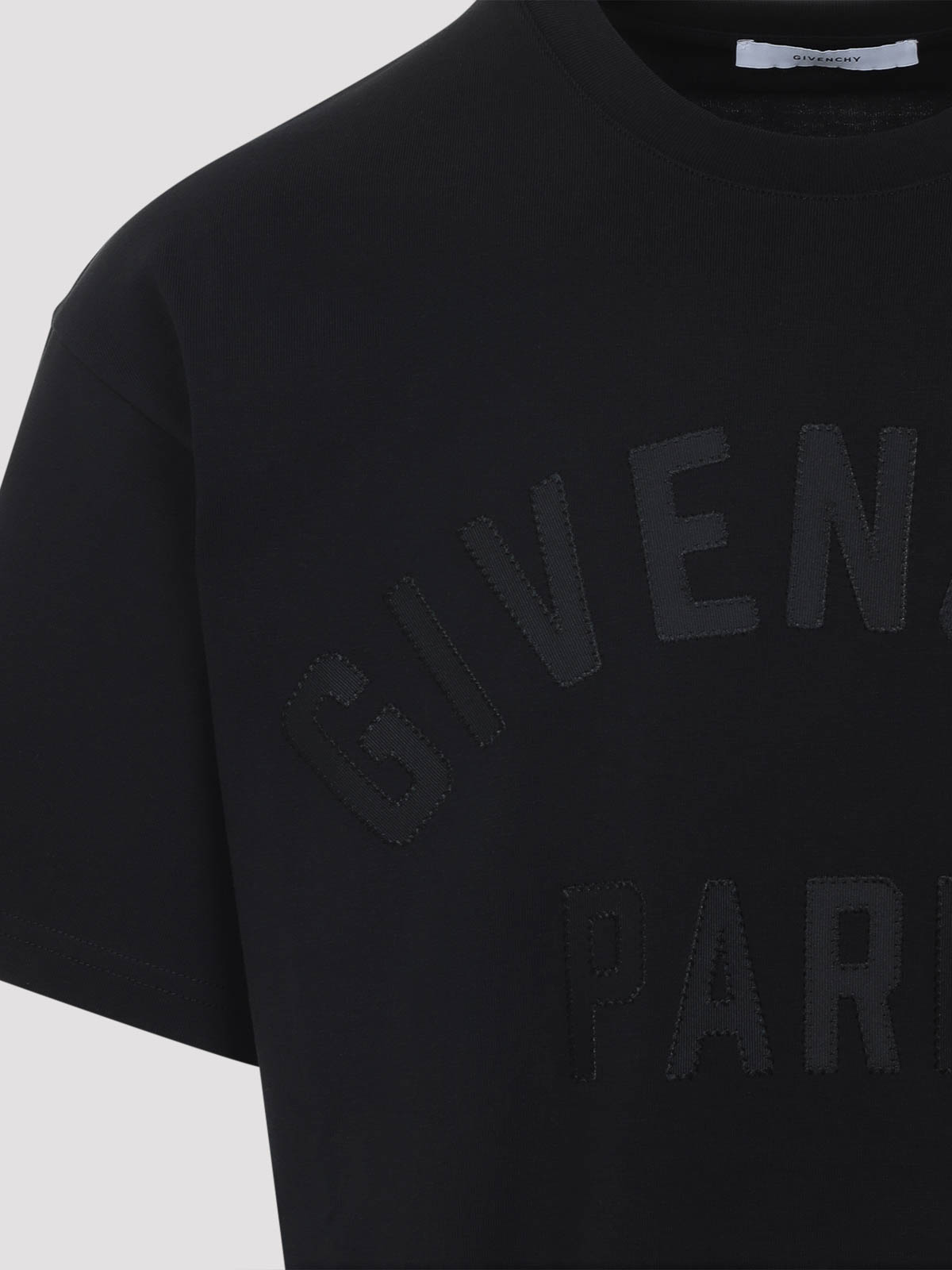 Givenchy Men Cotton T-shirt In Black