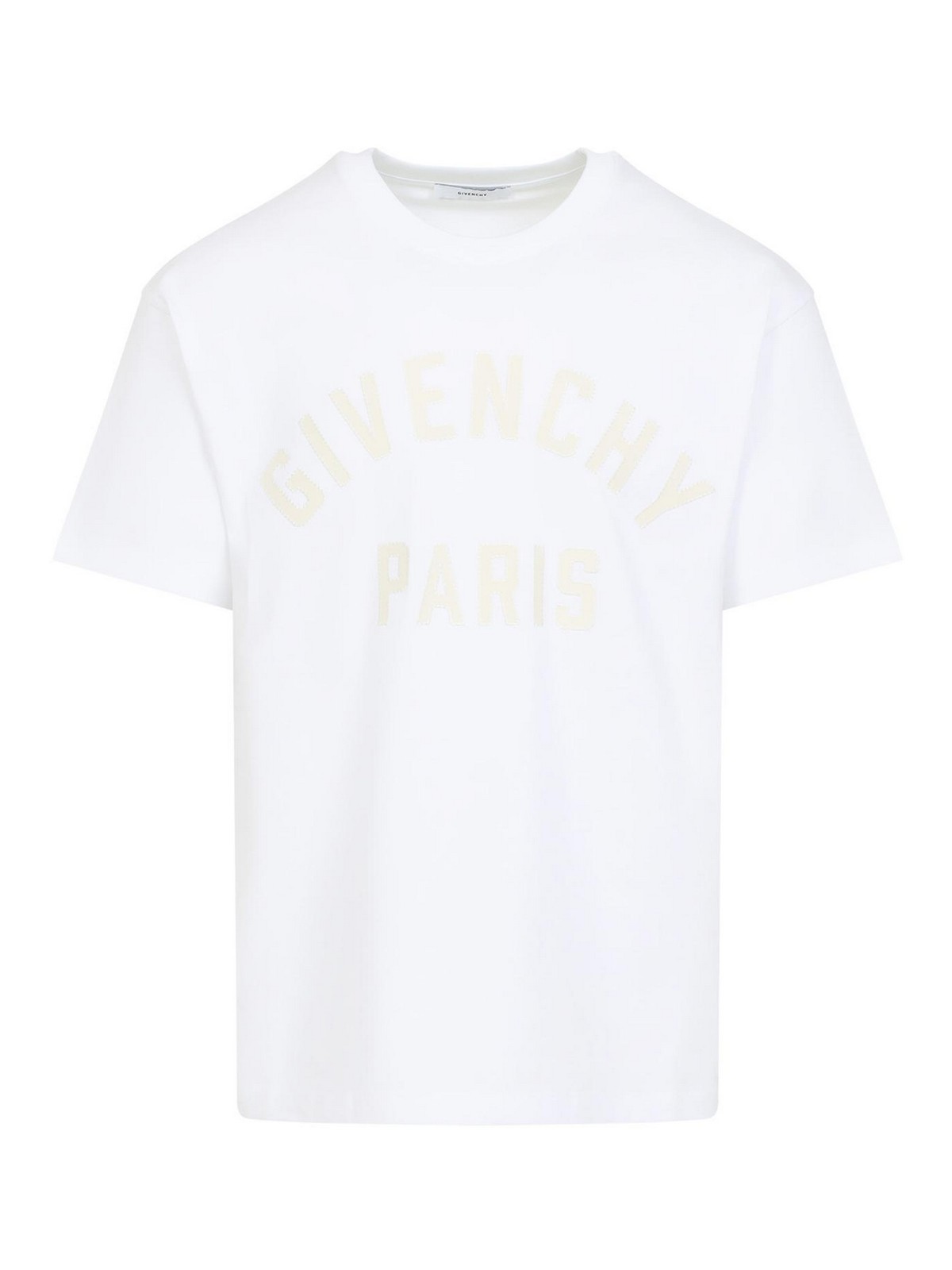 Givenchy Logo Lettering Crewneck T-shirt In White