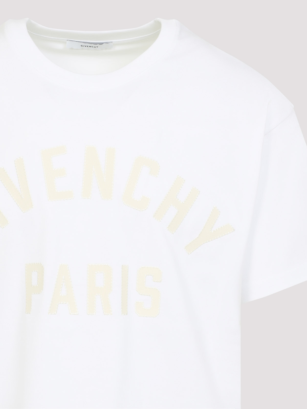 Givenchy Logo Lettering Crewneck T-shirt In White