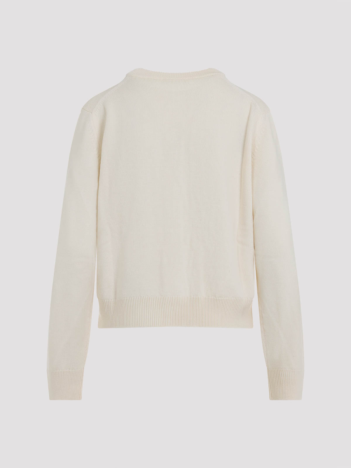Jil Sander Long Sleeves Cardigan Velvet Embroidery In Neutral