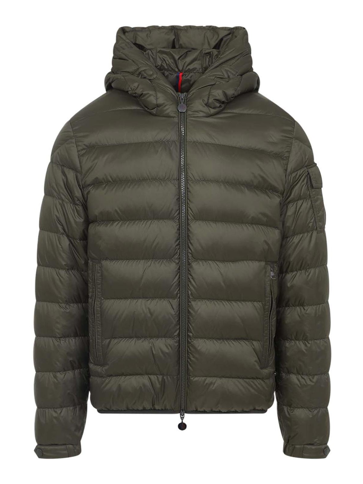 Moncler Insulated Lightweight Waistcoat With Silhouette In Green