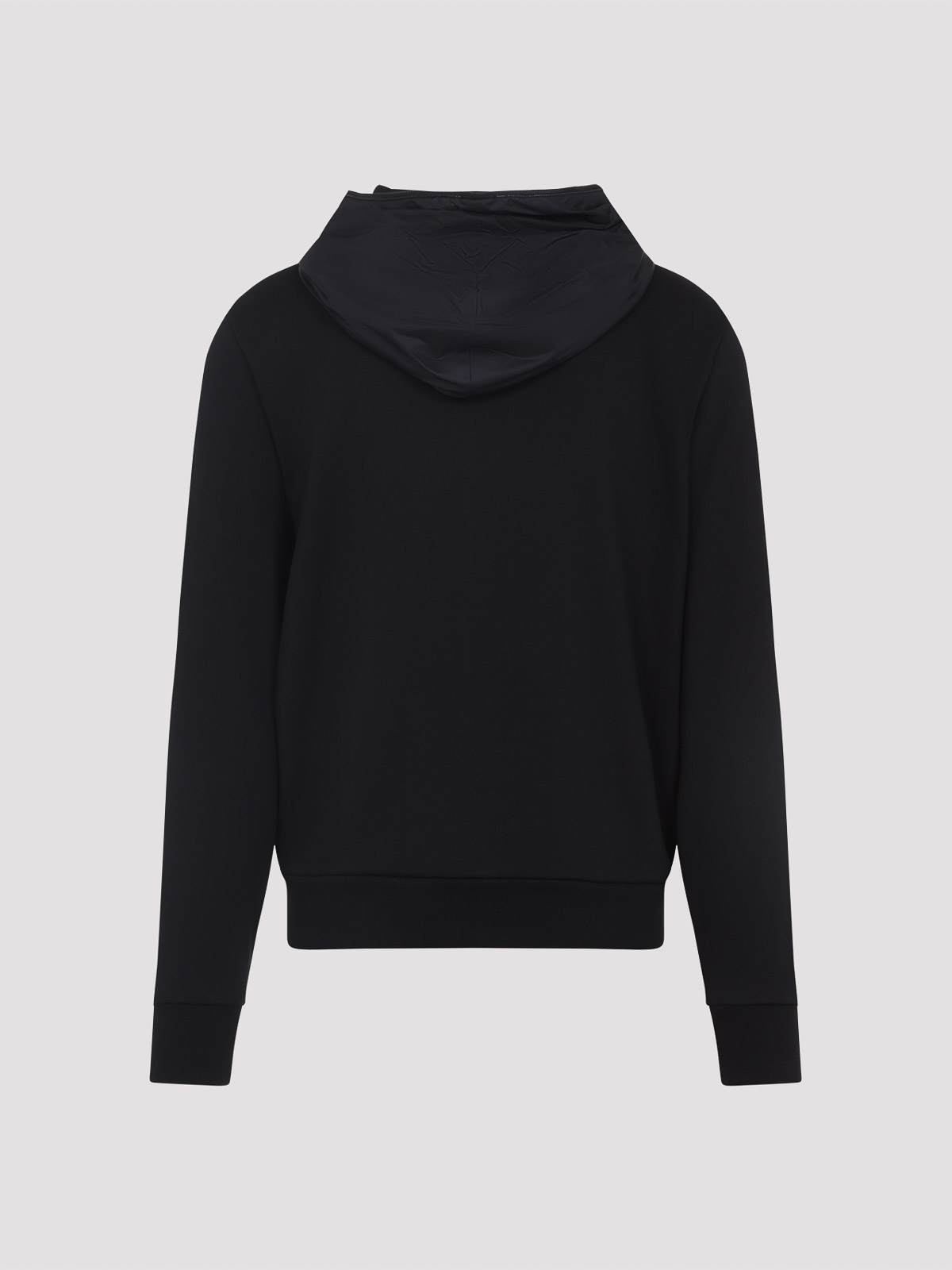 Moncler Zip-up Hooded Sweatshirt In Black