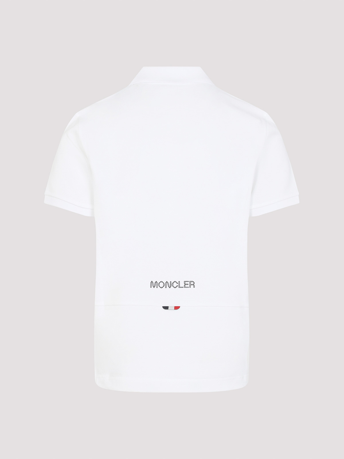 Moncler Classic Cotton Polo T-shirt In White