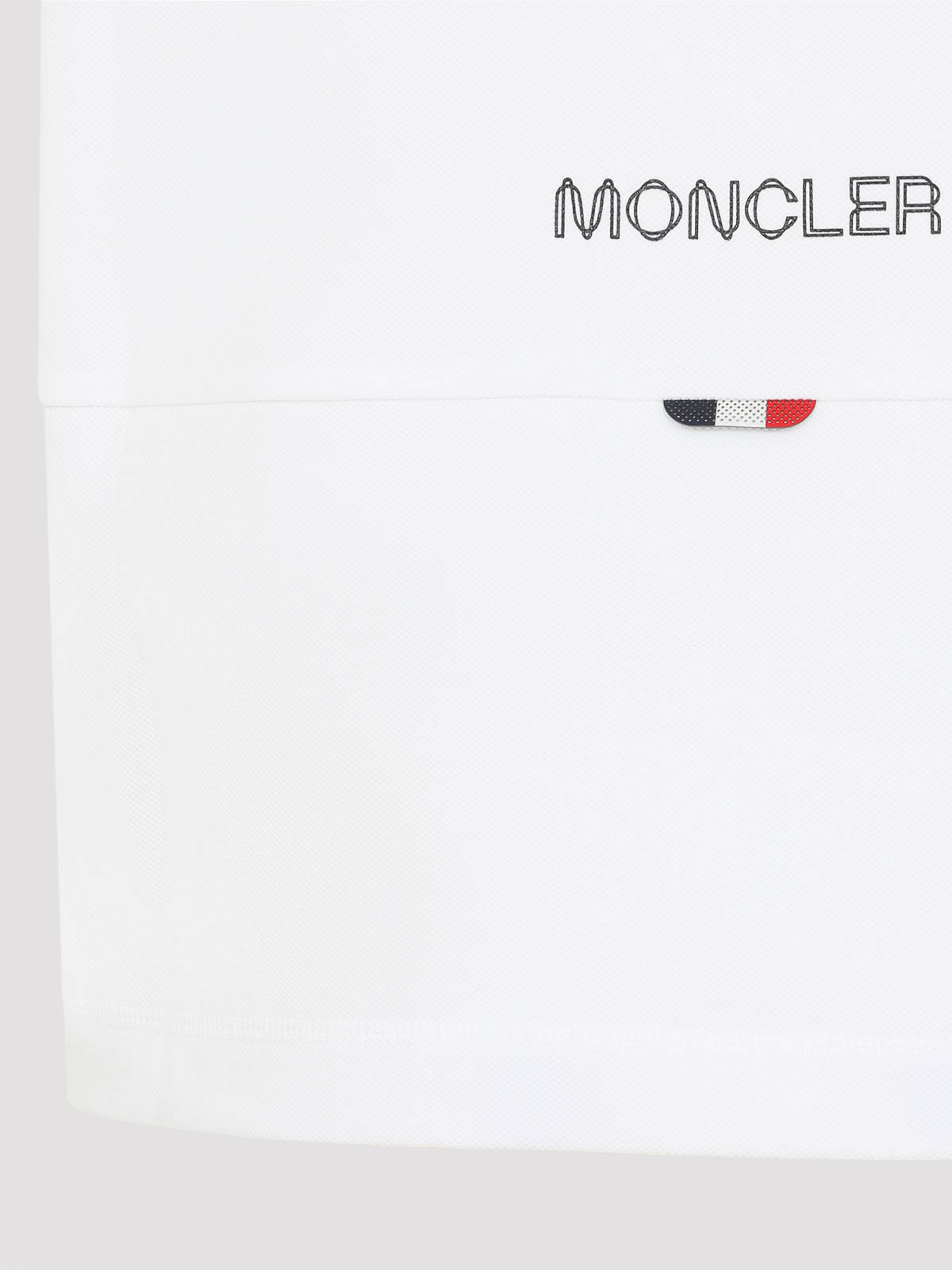 Moncler Classic Cotton Polo T-shirt In White