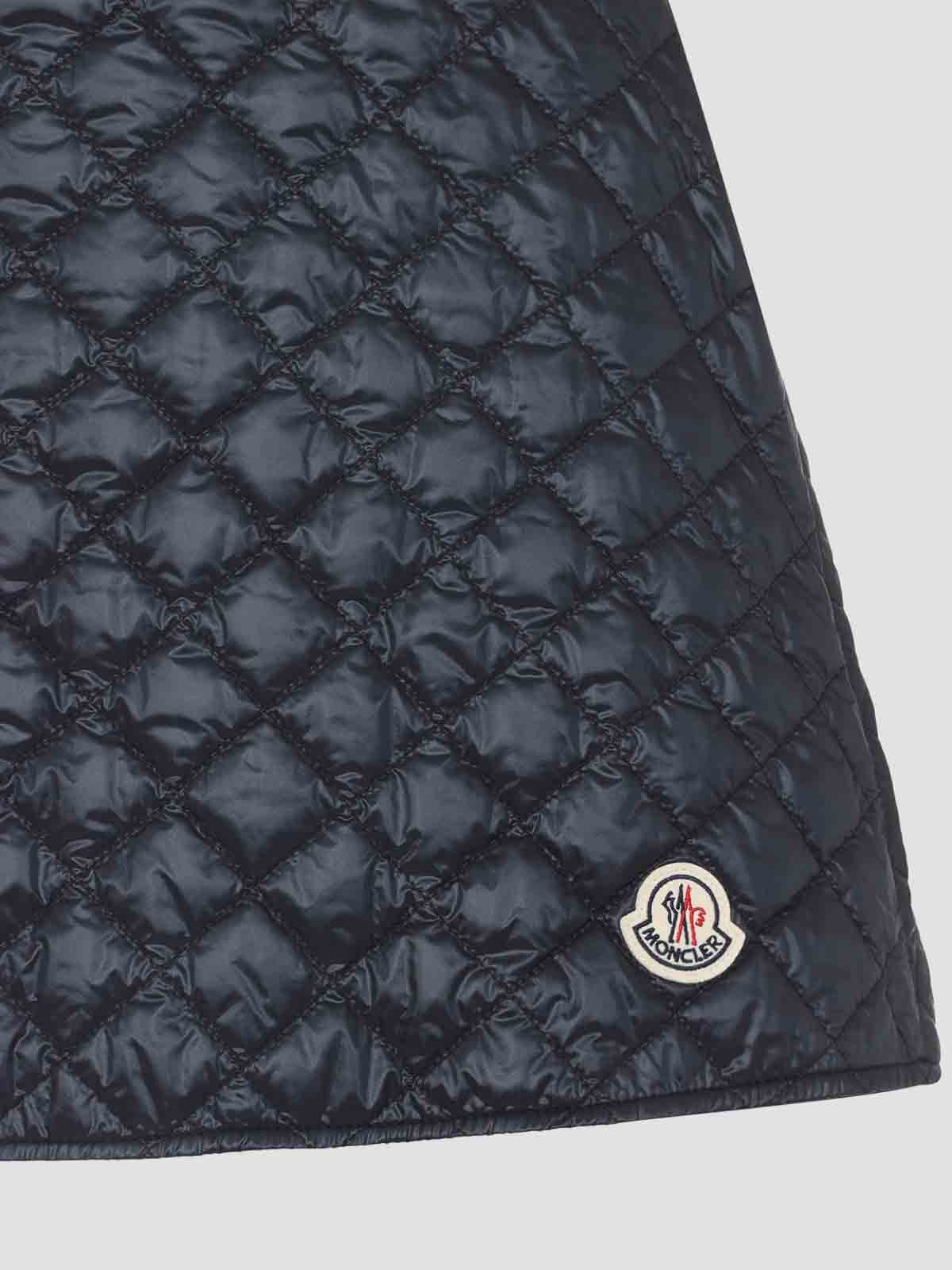Moncler Technical Fabric Mini-skirt In Blue