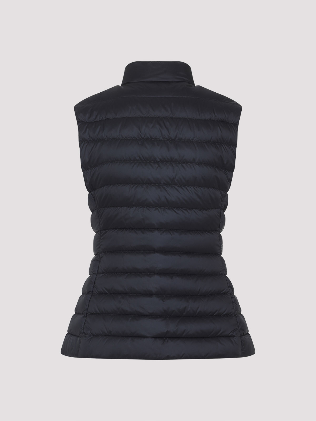 Moncler Padded Sleeveless Igens Vest With Stand-up Collar In Black