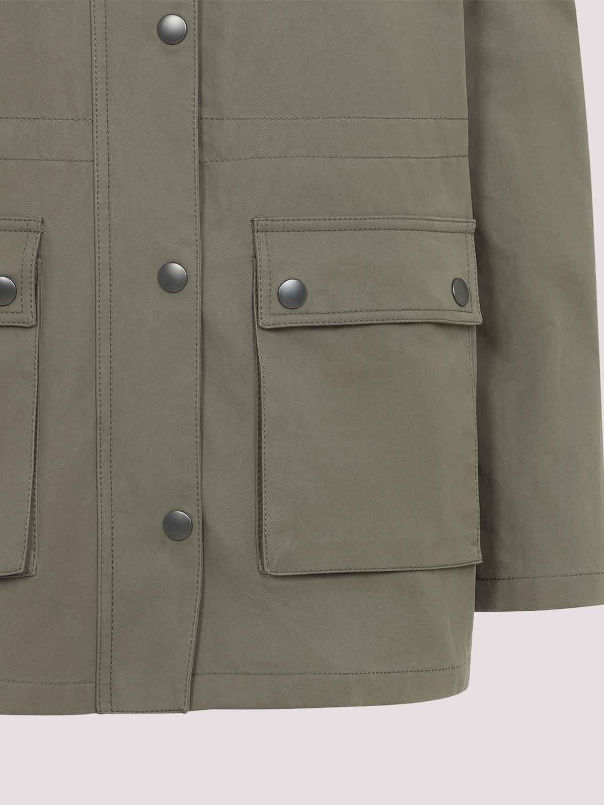 Moschino Logo Label Jacket With Elbow Patches In Green