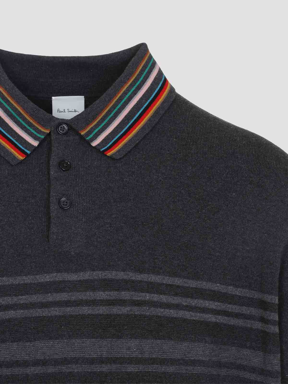 Paul Smith Ls Polo In Black