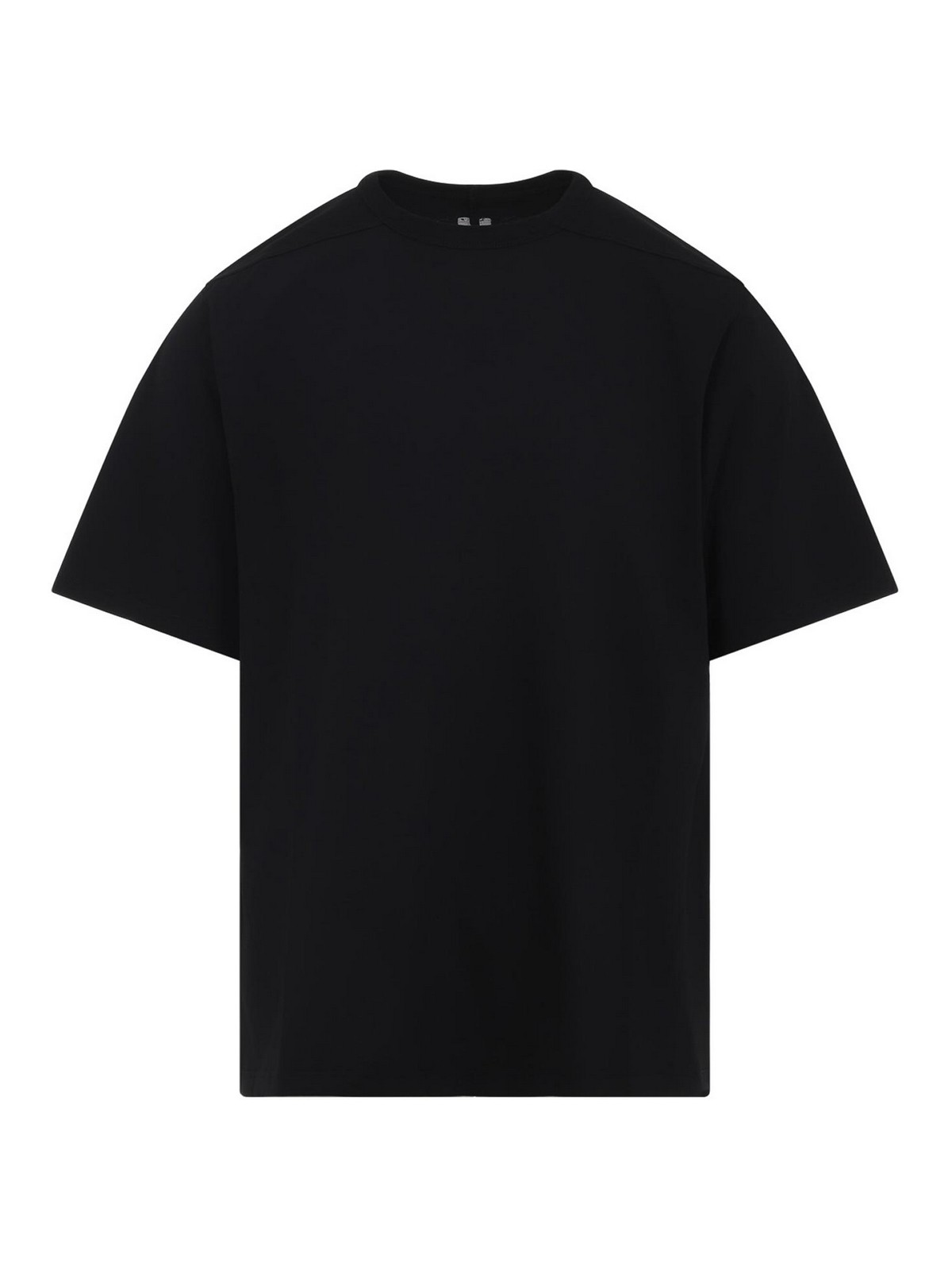 Rick Owens Short-sleeve Round-neck T-shirt In Black
