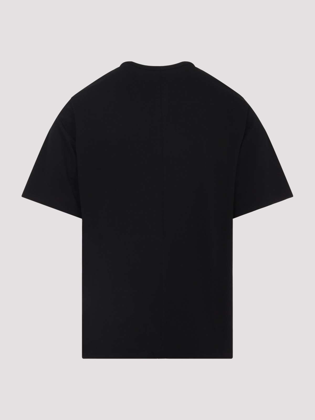 Rick Owens Short-sleeve Round-neck T-shirt In Black