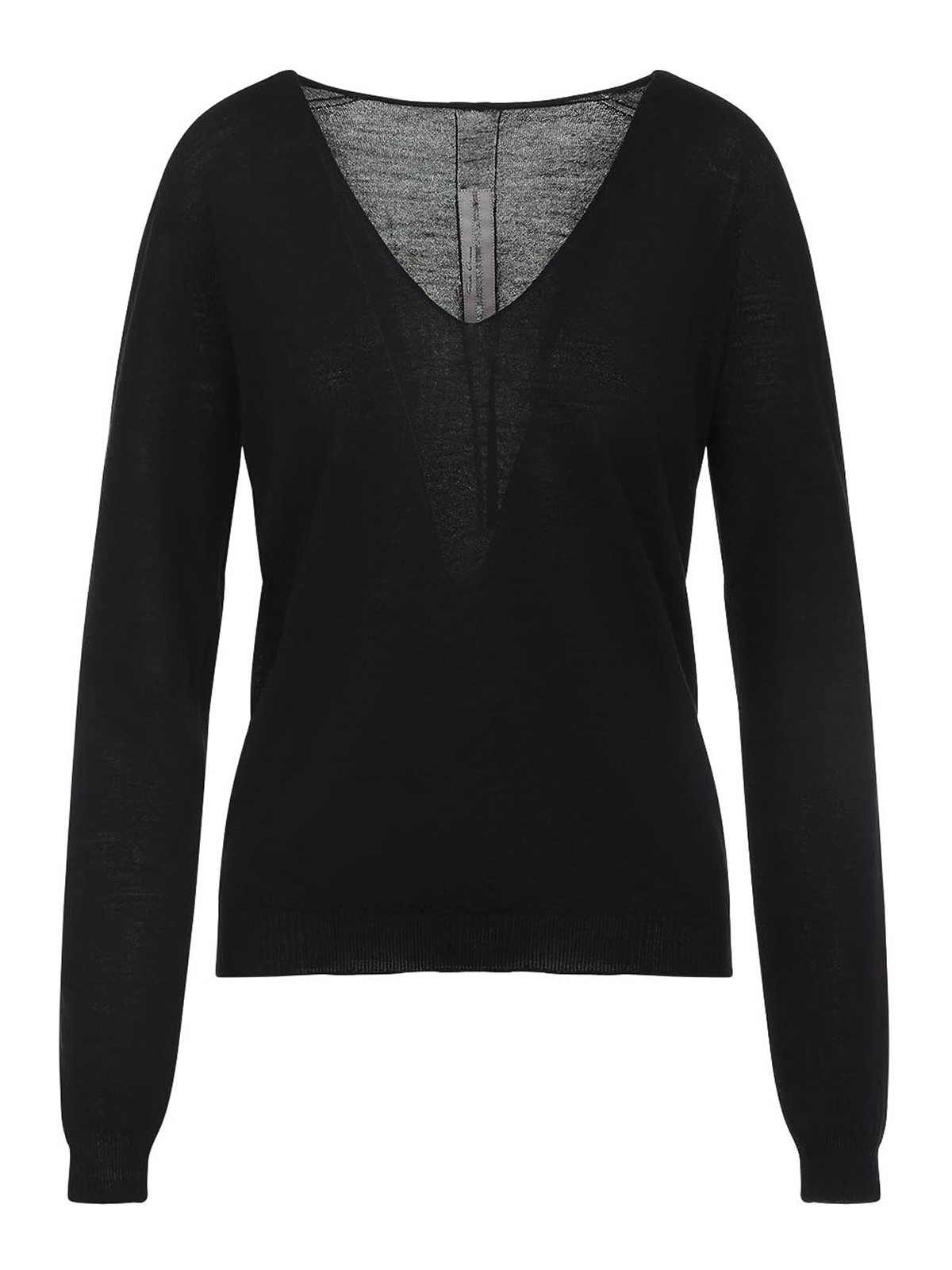 Rick Owens Woman Sweater Black Size S Virgin Wool In Black