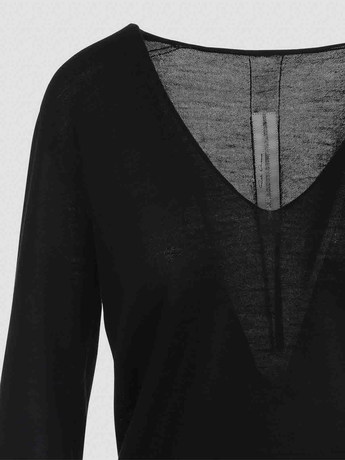 Rick Owens Woman Sweater Black Size S Virgin Wool In Black