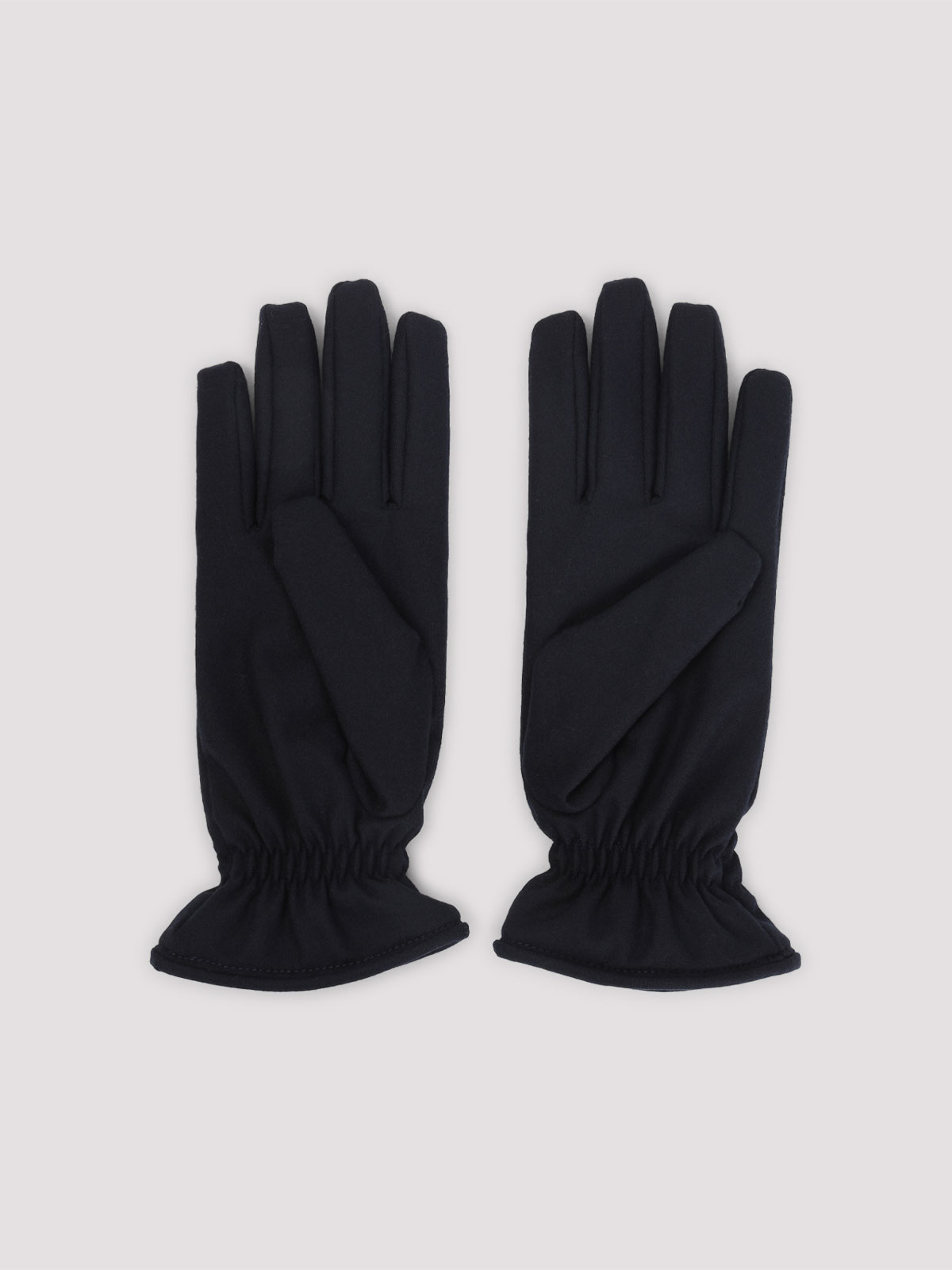 Brioni Cashmere Blend Gloves Elastic Cuffs In Black