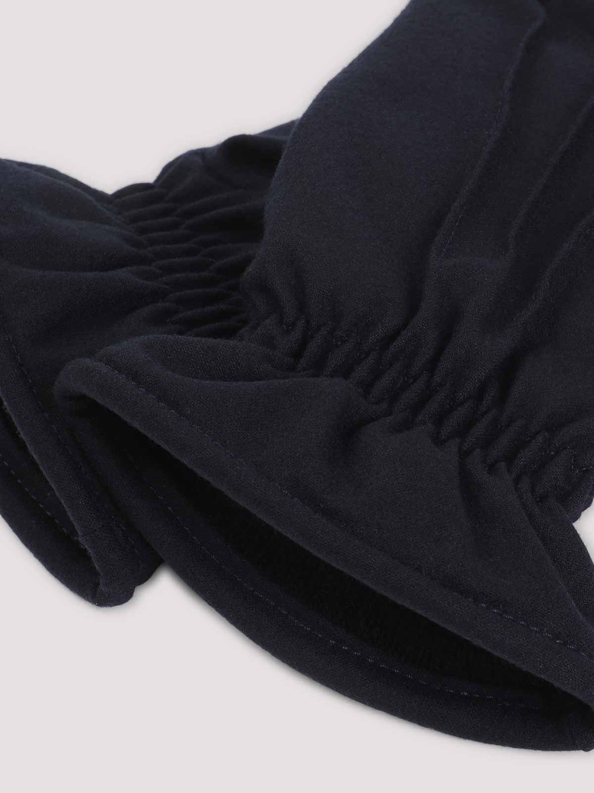 Brioni Cashmere Blend Gloves Elastic Cuffs In Black