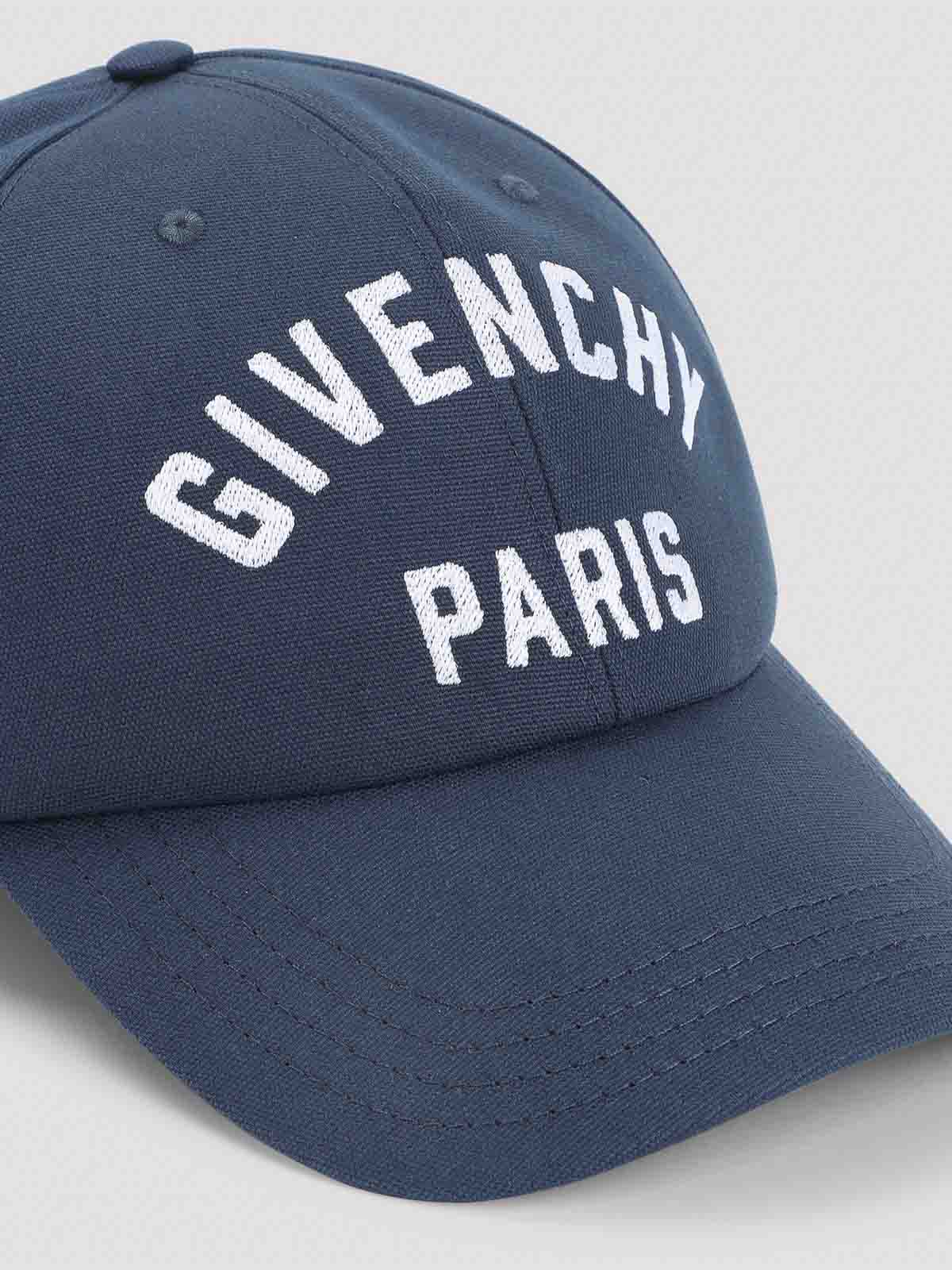 Givenchy Curved Cap In Blue