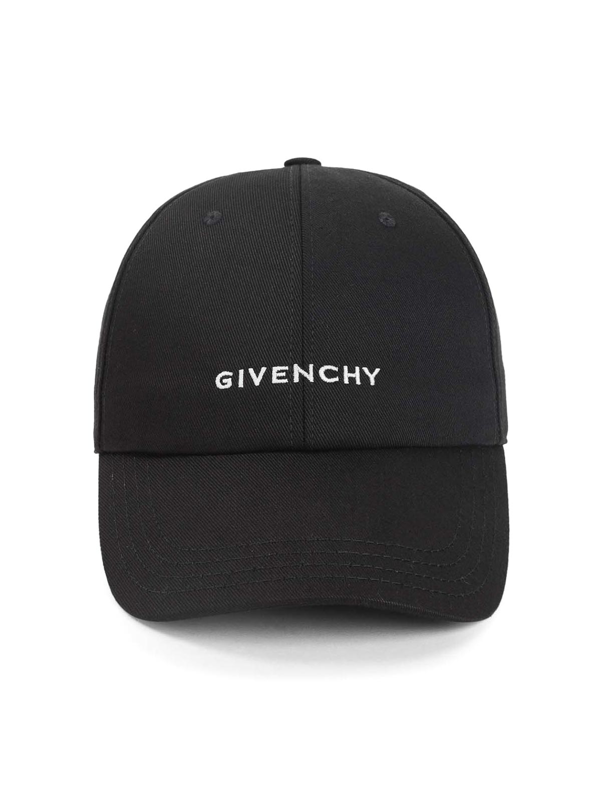Givenchy W Curved Cap In Black