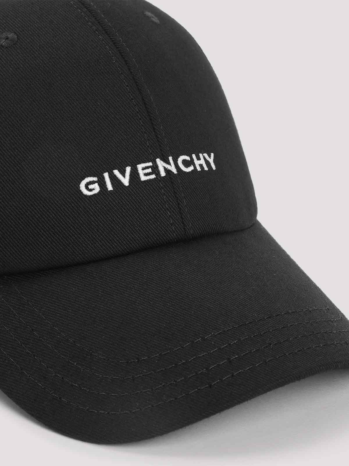 Givenchy Structured Crown Hat With Logo In Black