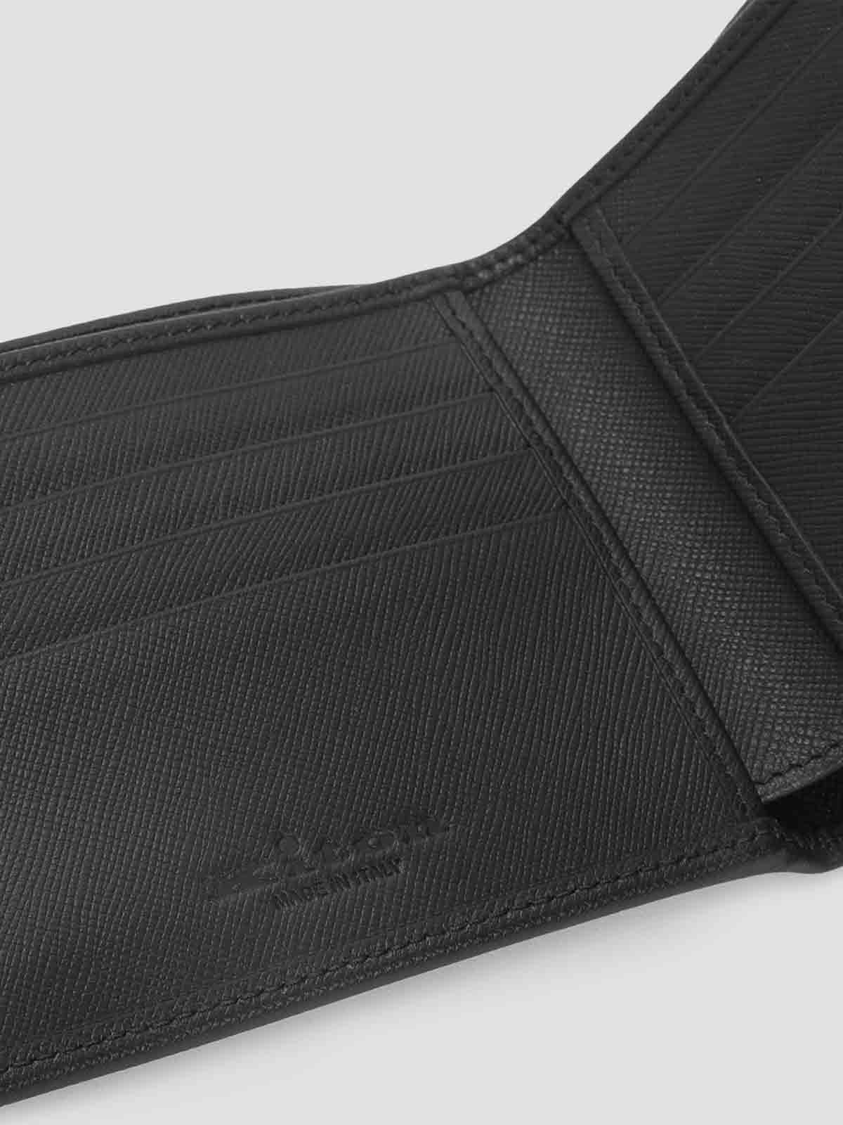 Kiton Leather Bifold Wallet In Black