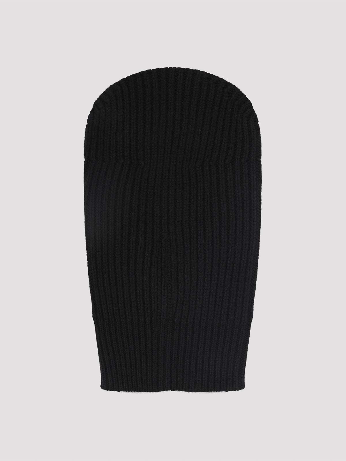 Rick Owens Black Wool Sphinx Skull Hat In Black