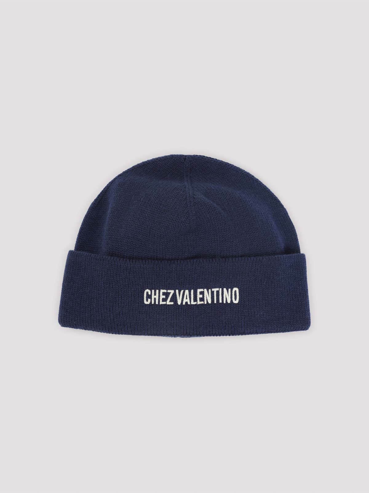 Valentino Garavani Soft Cotton Blend Stylish Hat In Blue