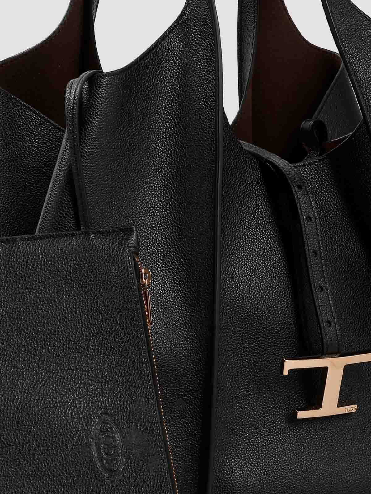 Tod's Tod`s T Timeless Bag In Black
