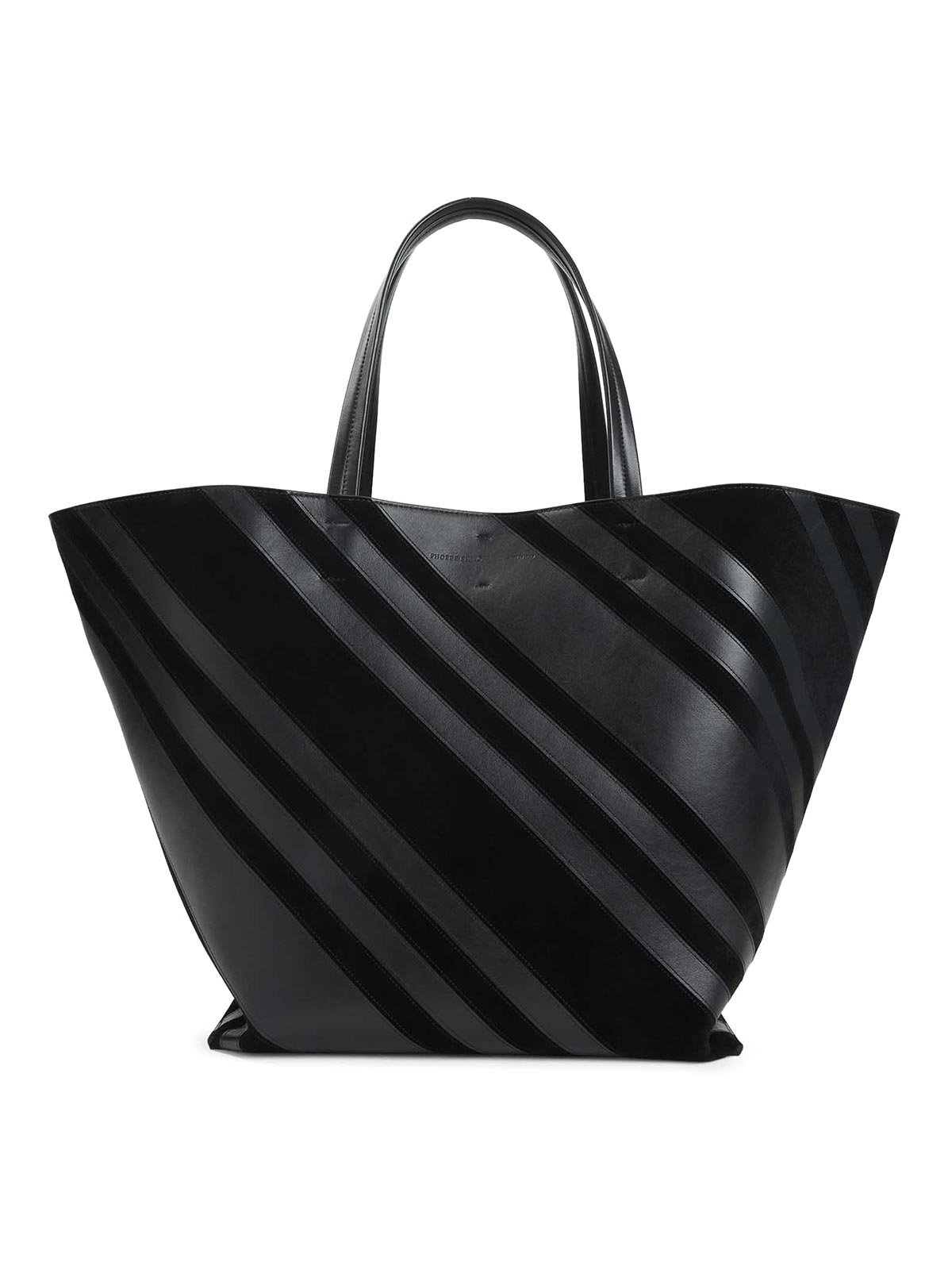Phoebe Philo Basket Cabas Shoulder Bag In Black