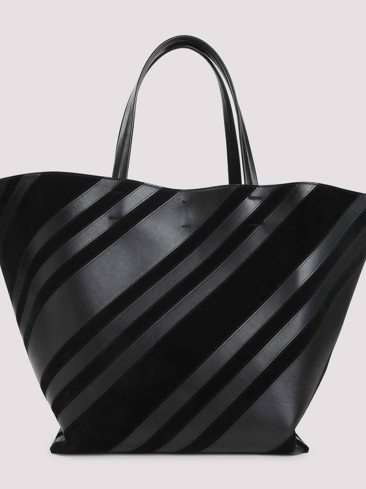 Phoebe Philo Basket Cabas Shoulder Bag In Black
