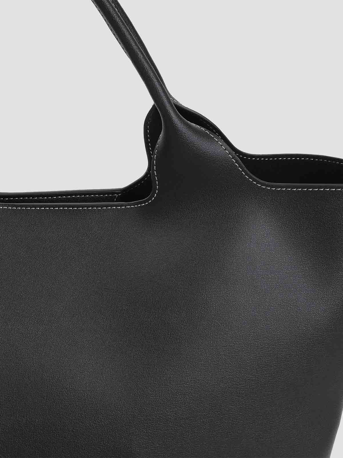 Tod's Tod`s Ebr Medium Shopping Bag In Black