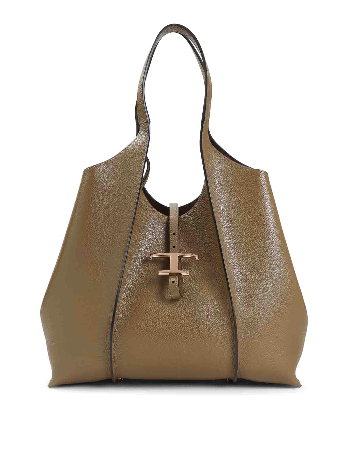Tod's Tod`s T Timeless Shoulder Bag In Brown