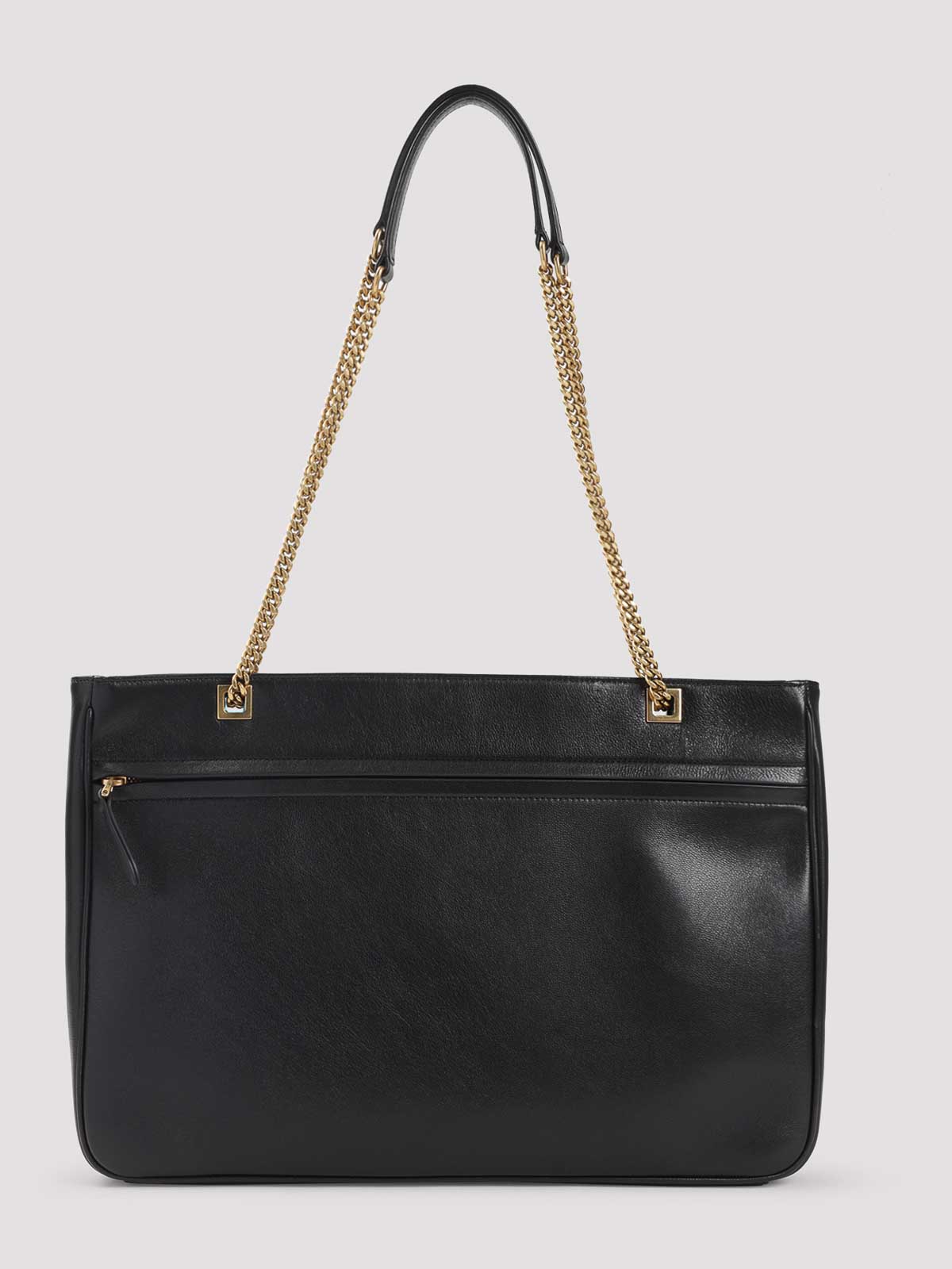 Valentino Garavani Black Lambskin Leather Viva Superstar Medium Tote Bag In Brown