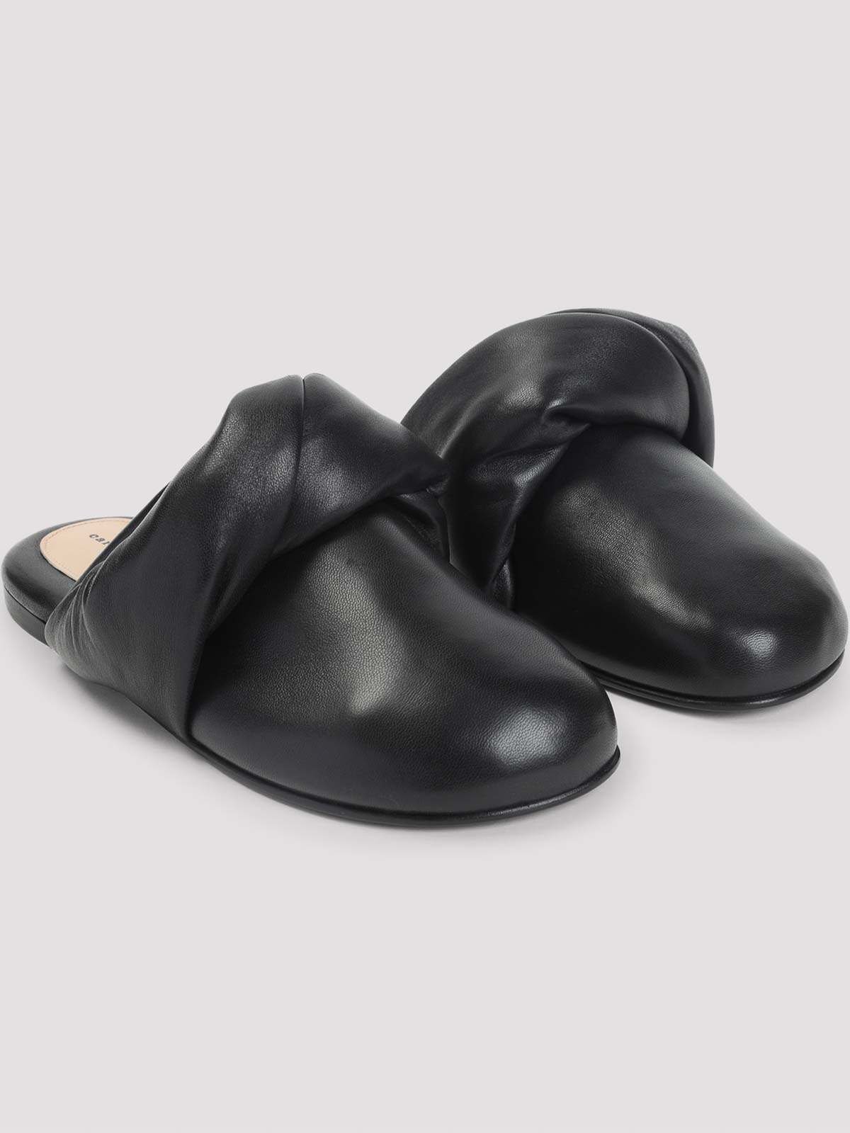Carven Garnier Knotted Mules In Black