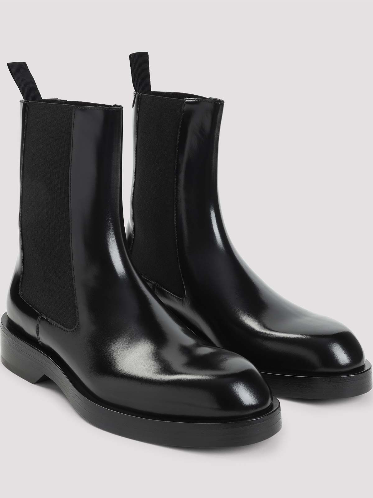 Jil Sander Calf Leather Boots In Black